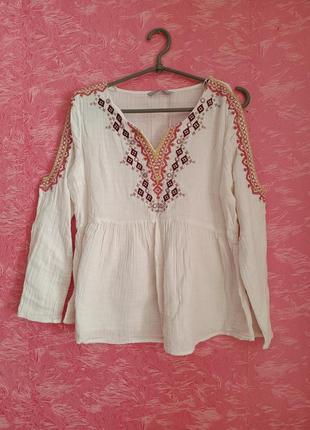 Украинский образ рубашка с вышивкой, длинная пышная юбка,фартух вышит р 423 фото