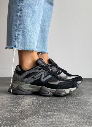 Кроссовки new balance 9060 castlerock black grey3 фото