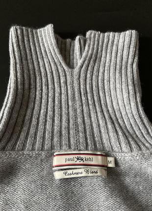 Сіра кофта светр оверсайз з вовни і кашеміру бренду paul kehl9 фото