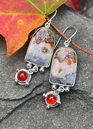 Серьги в этно бохо стиле