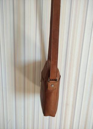 Шикарная мужская кожаная сумка кросс боди the chesterfield brand,  англия2 фото