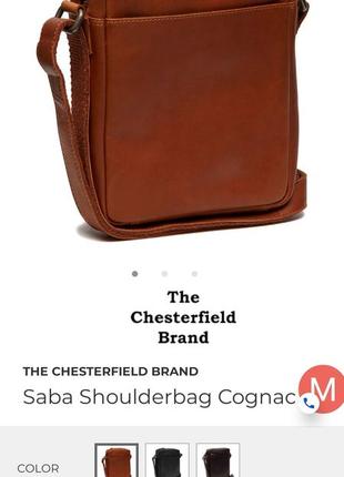 Шикарна чоловіча шкіряна сумка крос боді the chesterfield brand, англія10 фото