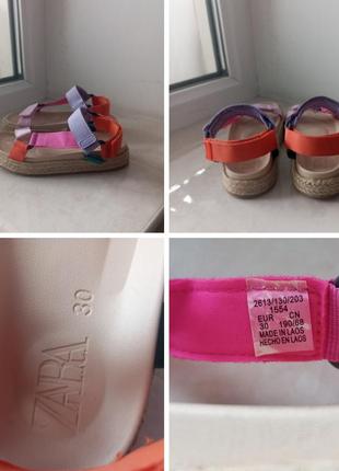 Шикарные стильные босоножки сандалии бренда zara верх текстиль u9 12 eur 309 фото