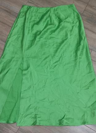 Юбка атлас с разрезом nasty gall