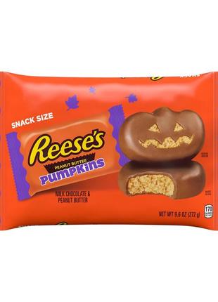 Цукерки reese's peanut butter halloween pumpkins 272g