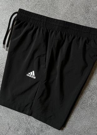 Мужские черные спортивные шорты adidas оригинал размер l как новые8 фото