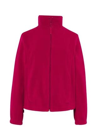 Флисовая кофта для женщин jhk, polar fleece lady, без капюшона, малиновый батник, размер xs