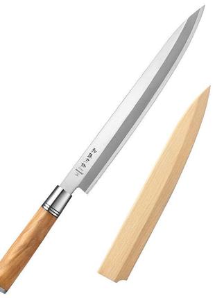 Деревянные ножны янагиба 24 см с магнитом hezhen/xinzuo "he"