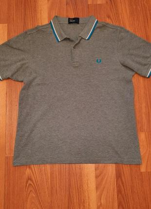 Чоловіча сіра футболка поло fred perry