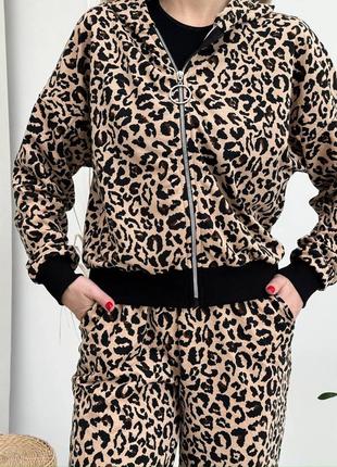 Костюм пояс прямой длинный пиджак прямые стразы камней и прогулочные брюки брюки женский широкие кант высокая посадка зауженные леопар спортивный7 фото