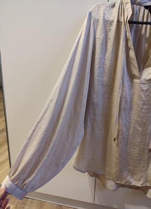 Лёгкая свободная блузка сатин шелк вискоза2 фото