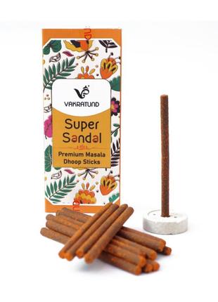 United fragrance super sandal masala dhoop 17 паличок, ароматичні палички, олійні пахощі