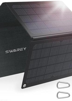 Сонячна панель solar panel bs-030 30w ip67+ 2xusb (pd) зарядний пристрій