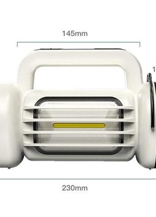 Походный фонарь ch-22023 (lm + cob) power bank + type-c + 5 режимов