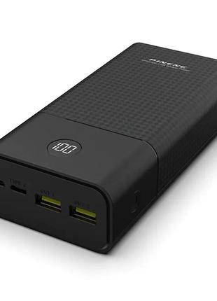 Універсальна мобільна батарея pineng pn-899 30000mah power bank чорний