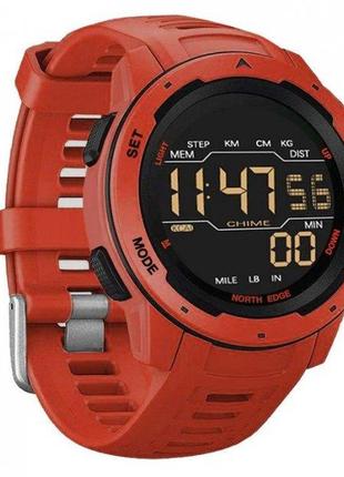 Спортивные водостойкие часы north edge mars 5bar (красные)