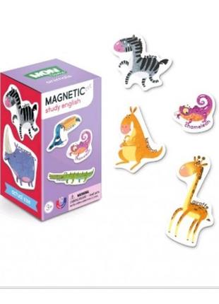 Игра настольная 200205 магнитные животные роз.элемента 77*76 мм 120*70*70 мм (dodo)