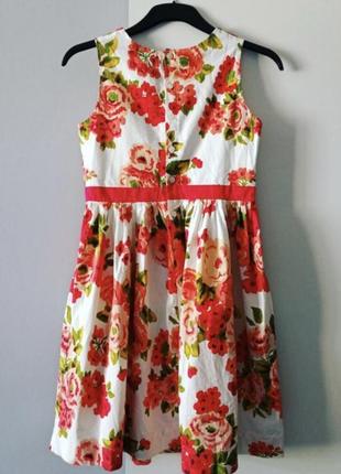 Летнее платье сарафан с карманами в цветы3 фото