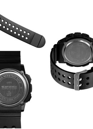 Детские наручные спортивные часы skmei 1771 (белый циферблат)