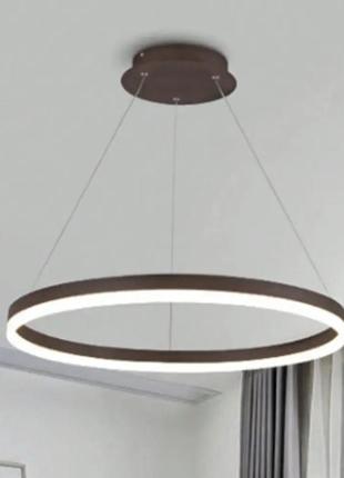 Люстра светодиодная круг pj812 (80см) коричневая