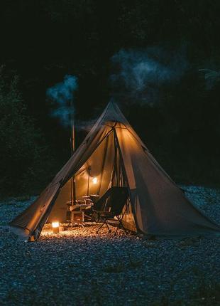 Одноместная палатка с острой верхушкой naturehike cnk2300zp025 (коричневая)