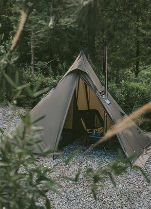 Одноместная палатка с острой верхушкой naturehike cnk2300zp025 (коричневая)