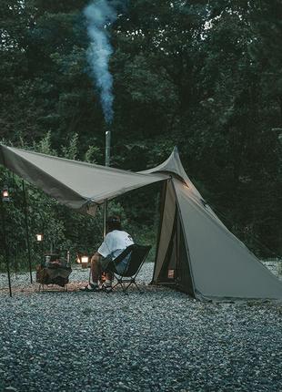 Одноместная палатка с острой верхушкой naturehike cnk2300zp025 (коричневая)