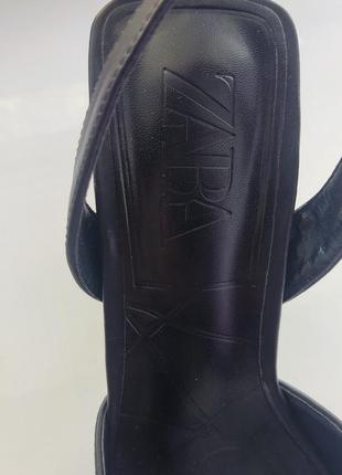 Босоножки туфли zara на каблуке размер 39