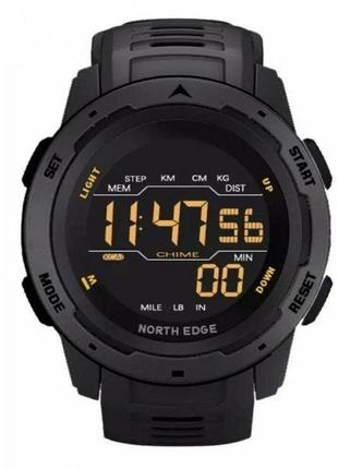 Спортивные водостойкие часы north edge mars 5bar (черные)