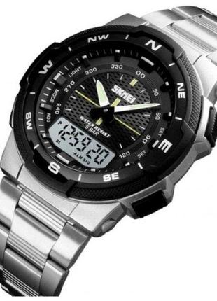 Чоловічий наручний годинник skmei marshal сріблястий