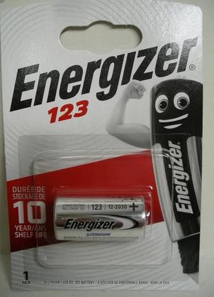 Батарейка energizer cr123а 3v в блистере lithium (в блистере)