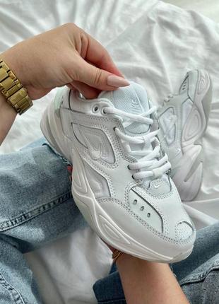 Женские кроссовки nike m2k tekno white6 фото