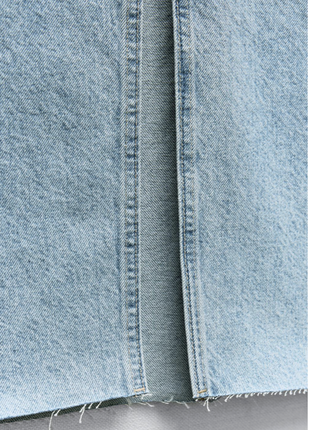 Трендовая джинсовая миди юбка6 фото