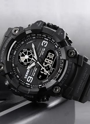 Мужские наручные спортивные часы skmei 1818 черный