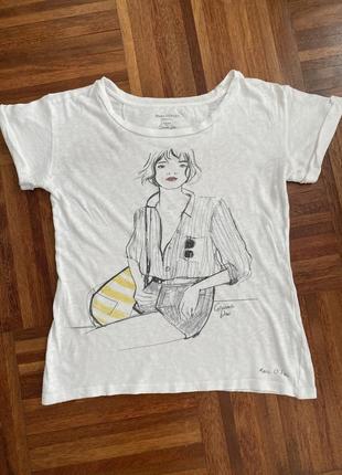 Дизайнерская хлопковая футболка marc o polo s данная 🇩🇰