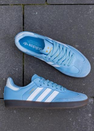Кросівки adidas samba argentina blue8 фото