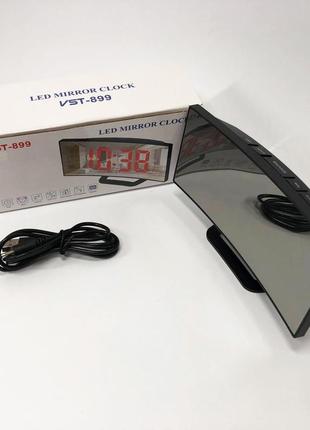 Часы настольные vst-899-4 usb с dw-603 зеленым циферблатом