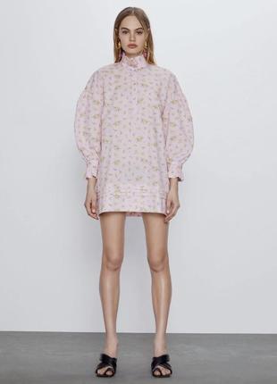 Сукня zara в квітковий принт