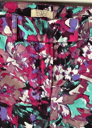 Новые сатиновые брюки цветочный принт2 фото