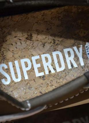 Superdry, оригинал кожаные мокасины, топсайдеры2 фото