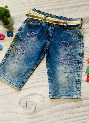 Шорты джинсовые бриджи