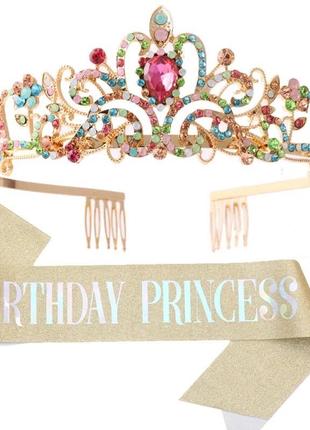 Диадема с лентой birthday princess