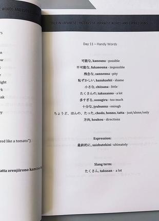 Словник японсько-англійський "100 days of japanese words and expressions"2 фото