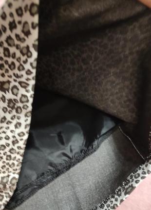 Крутая юбка принт леопард3 фото