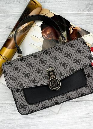 Небольшая сумочка на плечо guess (6693) grey