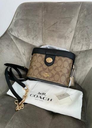 Женская сумка в стиле coach premium.1 фото