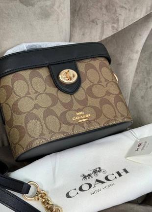 Женская сумка в стиле coach premium.3 фото