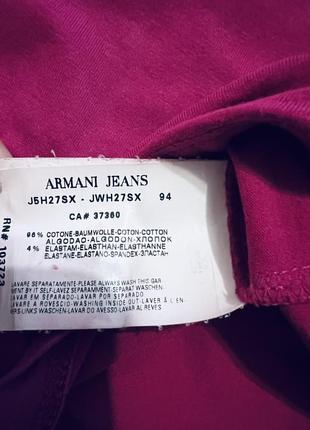 Кофточка, футболка, лонгслив armani jeans оригинал бренд блузка брендовая размер s,m3 фото