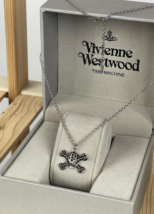 Подвеска vivienne westwood «skull» &lt;unk&gt; овьен вествуд5 фото