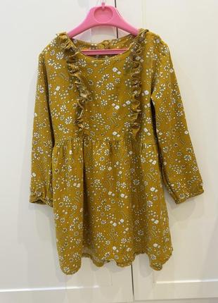 Платье в цветы matalan 5-6 лет